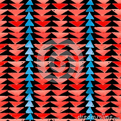 Navajo aztec textile inspiration seamless pattern. Native americ Vector Illustration