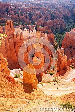 Navajo Loop, Thor& x27;s Hammer Bryce Canyon Stock Photo