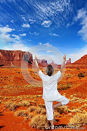Navajo Reservation in the US Stock Photo