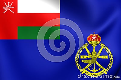 Naval Ensign of Oman Stock Photo