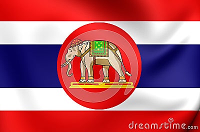 Naval Ensign of Thailand Stock Photo