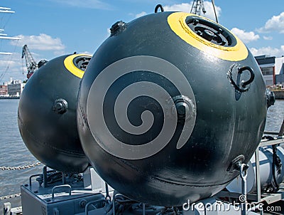 Naval mine Stock Photo