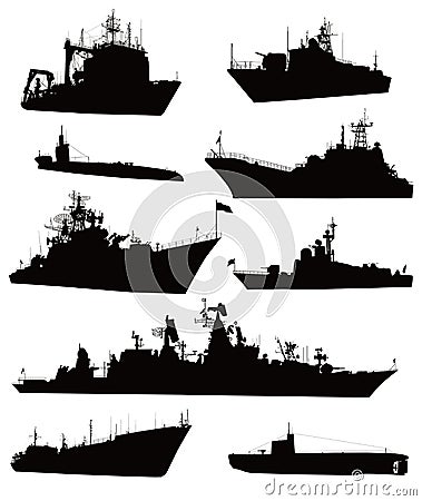 Naval set Vector Illustration