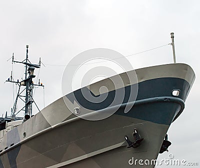 Naval ship. Stock Photo