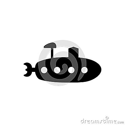 Naval submarine icon Vector Illustration