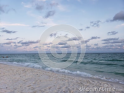 Navarre Beach large waves Stock Photo