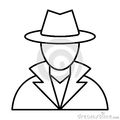 Avatar Glyph Style vector icon which can easily modify or edit Vector Illustration