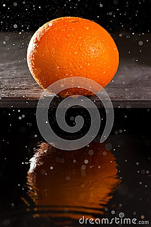 Navel orange Stock Photo