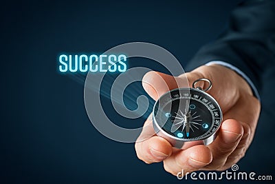 Navigate and motivate to success Stock Photo