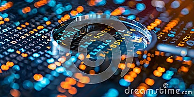 Navigating Cybersecurity and Forensic Analysis Through Binary Code. Concept Binary Code Analysis, Stock Photo