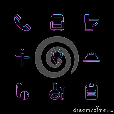 navigation , connectivity , network , graph , eps icons set vector Vector Illustration