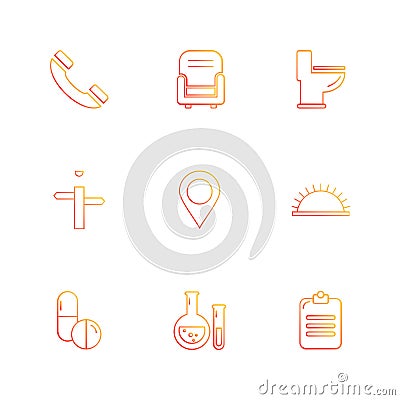 navigation , connectivity , network , graph , eps icons set vector Vector Illustration