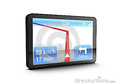 Navigation device Stock Photo