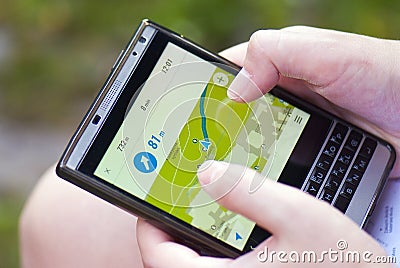 Navigation, geolocation, maps Stock Photo