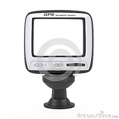 Navigation and Global Positioning System GPS Device with Blank S Stock Photo