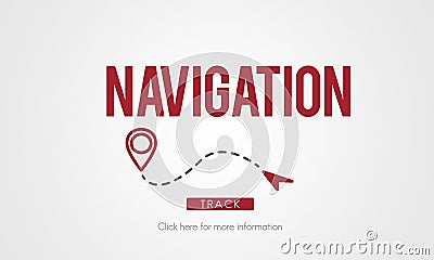 Navigation GPS City Locator Explore Concept Stock Photo