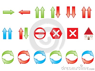 Navigation icons Vector Illustration