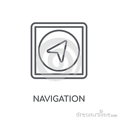 Navigation linear icon. Modern outline Navigation logo concept o Vector Illustration