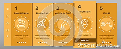 Navigation Linear Vector Onboarding Vector Illustration