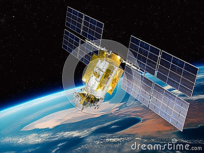 Navigation satellite Stock Photo