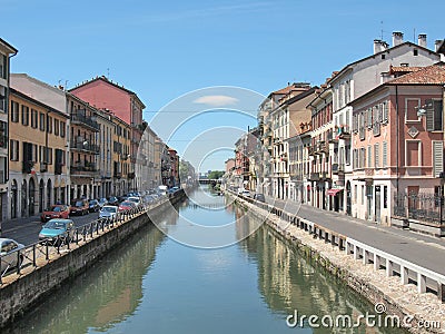 Naviglio Grande, Milan Stock Photo