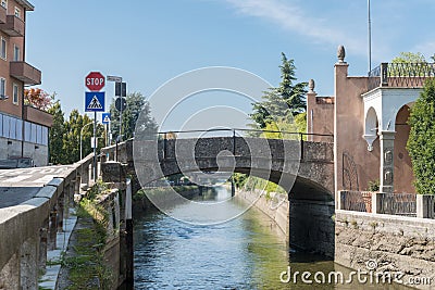 Naviglio Martesana in Lombardy, Italy Stock Photo