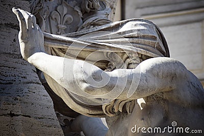 Navona square bernini sculture Stock Photo