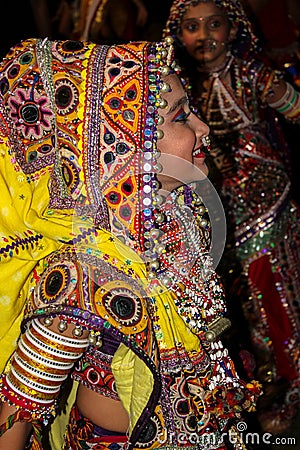 Navratri festival, Gujarat, India-7 Editorial Stock Photo