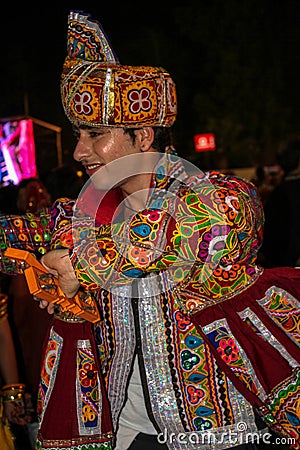 Navratri festival, Gujarat, India-4 Editorial Stock Photo