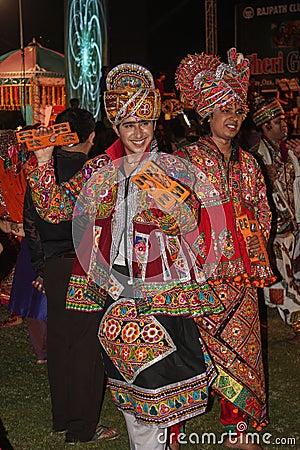 Navratri festival, Gujarat, India-3 Editorial Stock Photo