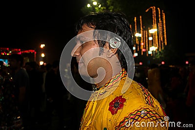 Navratri festival, Gujarat, India-5 Editorial Stock Photo