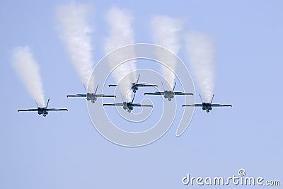 Navy Blue Angles Editorial Stock Photo