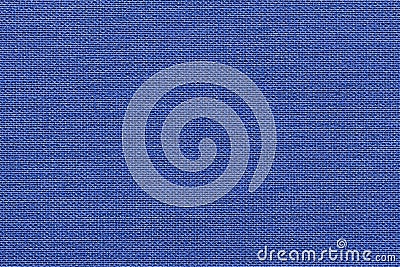 Navy blue background from a textile material with wicker pattern, closeup. Stock Photo