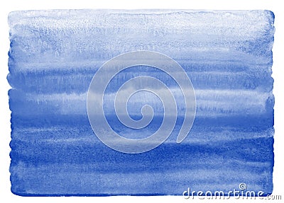 Navy blue watercolor texture with uneven, rounded edge Stock Photo