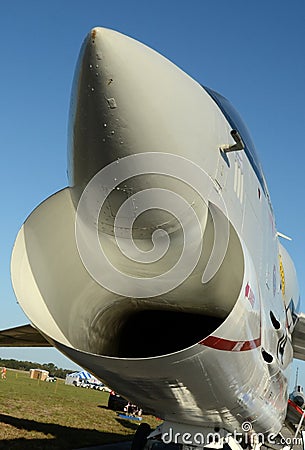 Navy jetfighter nose view Editorial Stock Photo