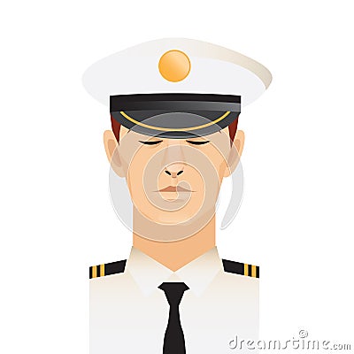 navy officer. Vector illustration decorative design Vector Illustration