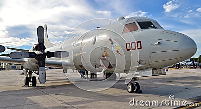 Navy P-3 Orion Anti-Submarine Aircraft Editorial Stock Photo