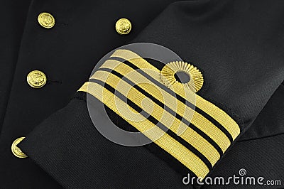 Navy uniform, captain Stock Photo