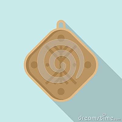 Nazar amulet icon flat vector. Hand amulet Vector Illustration