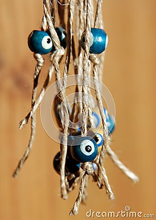 Nazar boncuk (evil eye) - famous turkish amulet Stock Photo