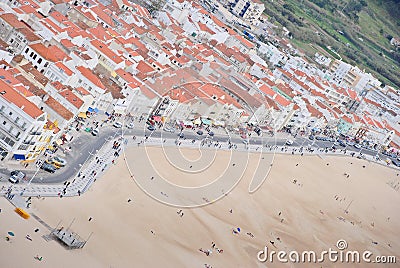 Nazare beach Stock Photo