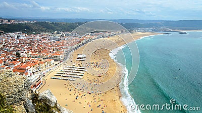 Nazare beach - Portugal Stock Photo