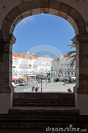 Nazare City, Portugal Editorial Stock Photo