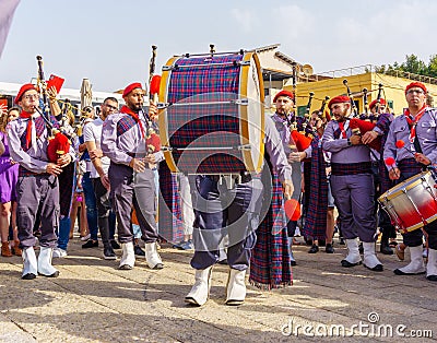 Orthodox Easter Holy Saturday, in Nazareth Editorial Stock Photo