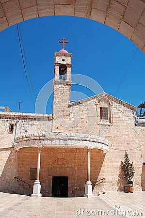 Nazareth, Israel, Middle East, Greek Orthodox Church of the Annunciation, Church of St. Gabriel, Crusades Stock Photo