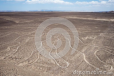 Nazca desert lines Stock Photo