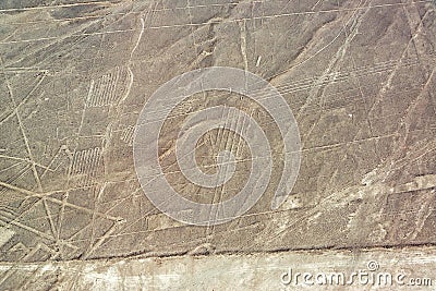 Nazca Lines Geoglyphs Stock Photo