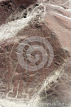 Nazca Lines Spaceman Stock Photo