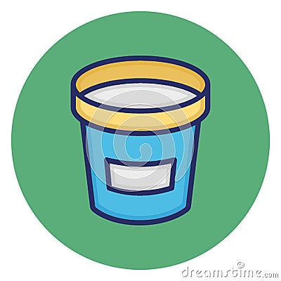 Bucket, carry water Vector Icon which can easily edit Vector Illustration