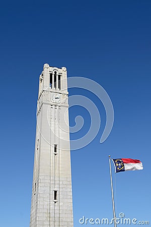 NC State University Bell Tower Stock Photo